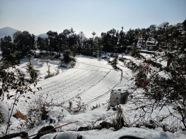 Jarash Village from above in winters